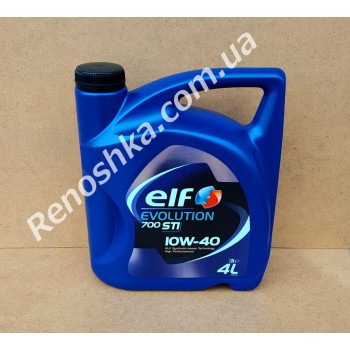 Масло моторное ELF 10W40 EVOLUTION 700 STI ( 4л ) полусинтетика, 4 литра! для RENAULT LOGAN 1.6 K7M 710 87 л.с.